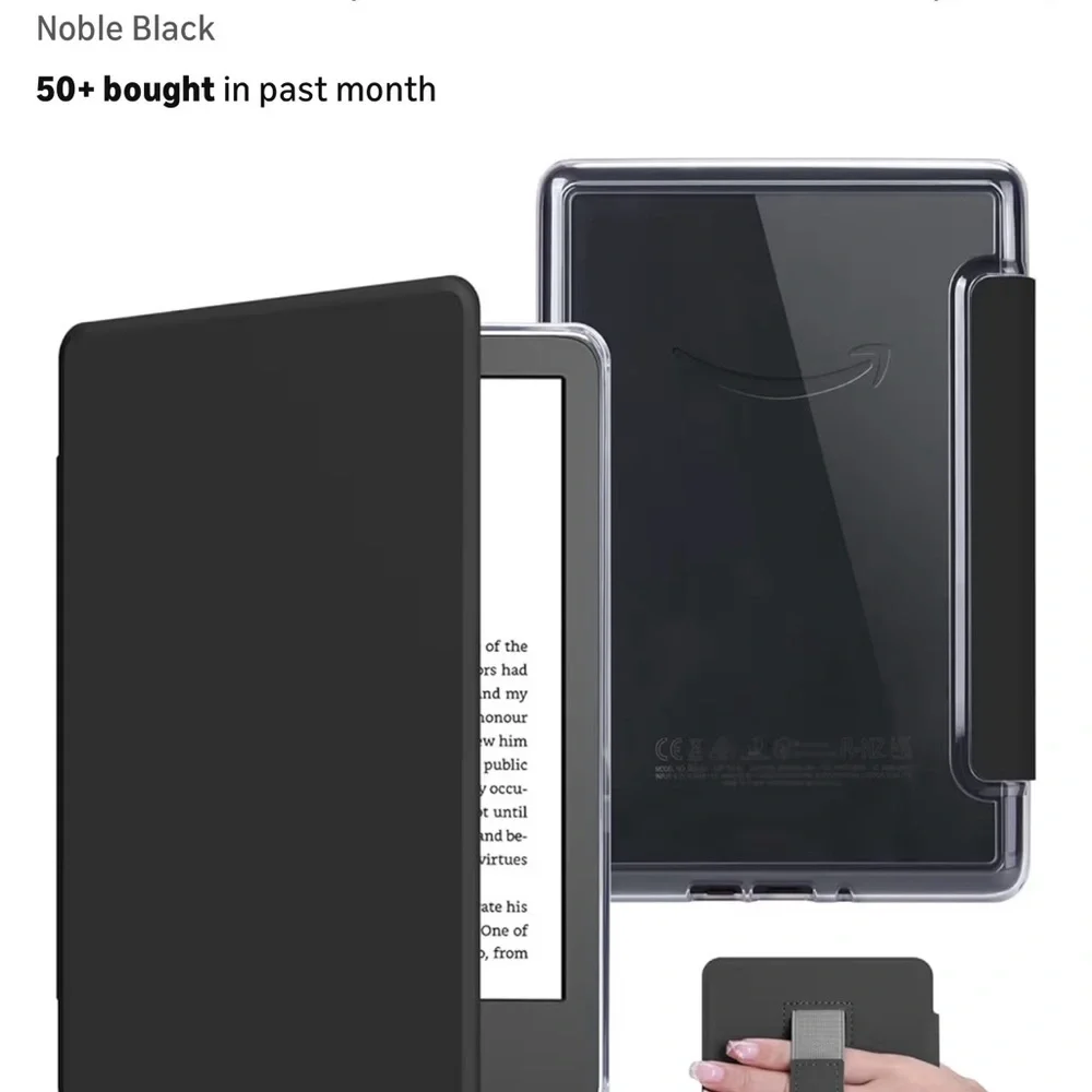 Black/clear 6.8” Kindle Paperwhite 11th generation (2021) Case